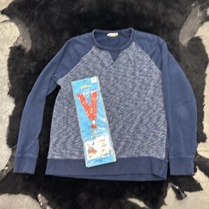 H&M Basic Heather Blue Crewneck Sweat Shirt Boys 12-14 Years Ages 13-14